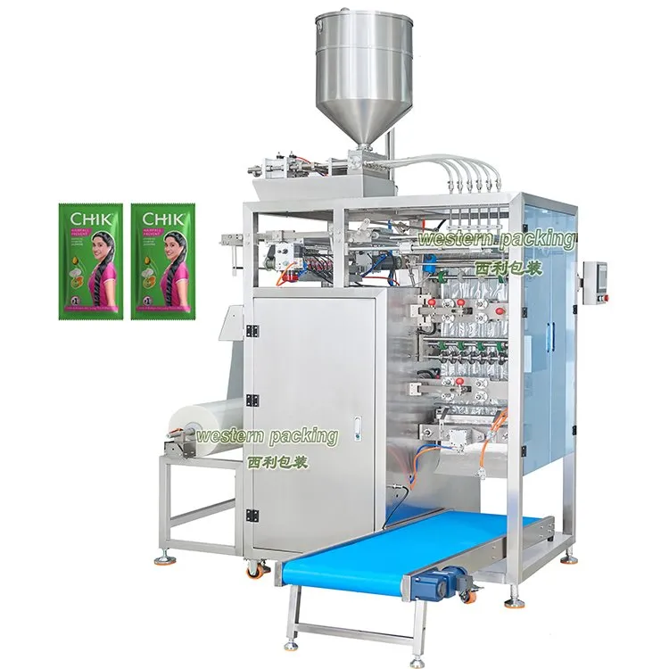 Màquina de xampú d'embalatge promocional