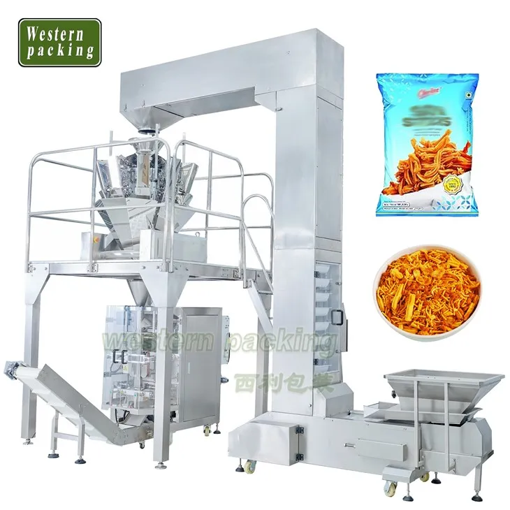 Màquina d'embalatge de gra de cafè amb transportador de galledes tipus Z