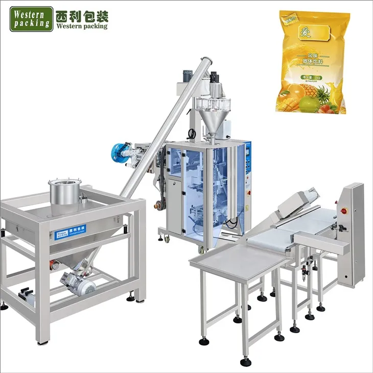 Màquina de farciment de bossa de pols de paquet automàtic