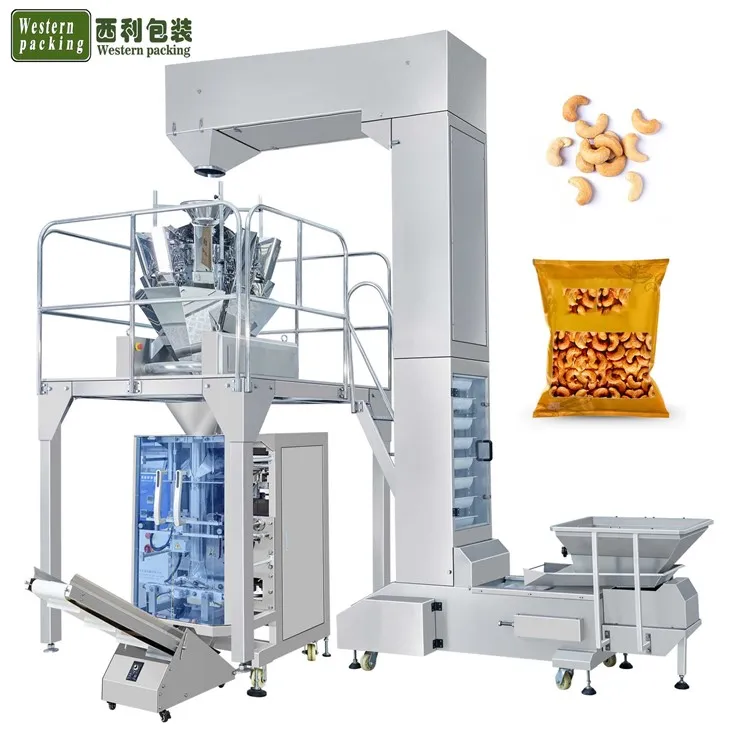 Màquina d'envasament d'ompliment d'anacards de nitrogen