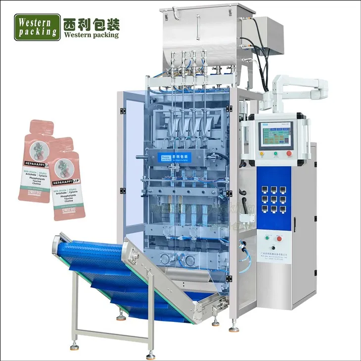 Màquina d'embalatge de maionesa de maionesa multi -carril