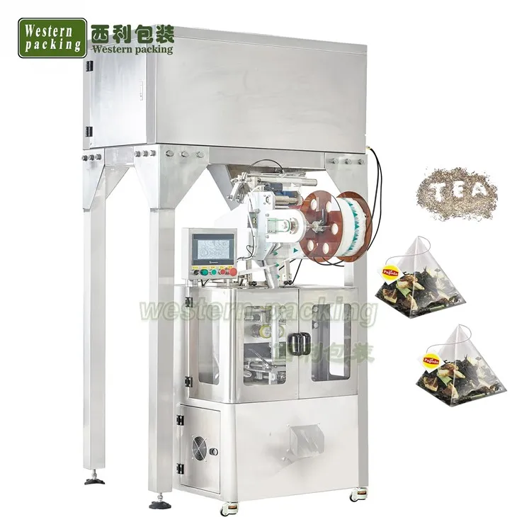 Màquina d'embalatge de bosses de te piramidal de niló no teixit