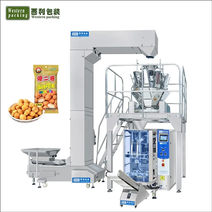 Màquina d'envasar patates fregides per a aperitius